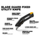 ToughBuilt Fixed Blade Knife for Packaging and Cardboard