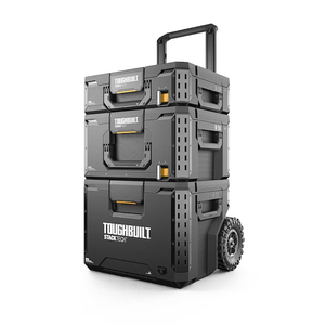 TOUGHBUILT STACKTECH - 3 piece tool box set with wheels