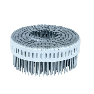 Coil nails 0° hot zinc, ribbed (2.5 x 50-73 mm)