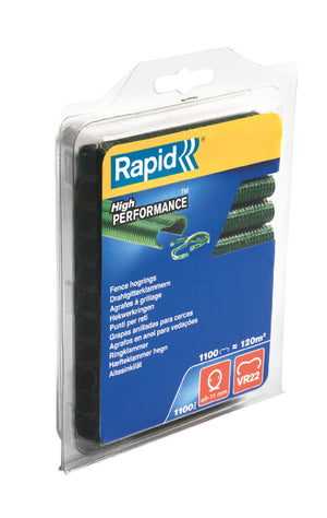 RAPID VR22 Fence Fastening Clips; Green, Galvanized